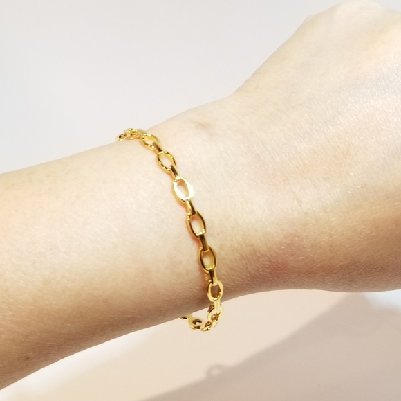 Dainty Delicate Paperclip Open Cuff Bracelet NEW - Picture 6 of 9